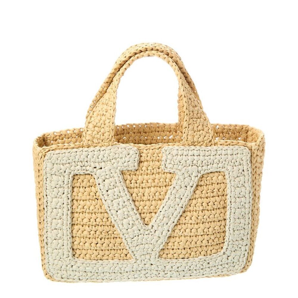 Valentino Viva Raffia Tote
